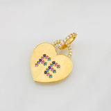 Dije Corazon Fe 2.4g / 2.5cm Oro Amarillo 18K