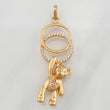 Dije Aros Oso 4.6g / 4.5cm Oro Rosa 18K
