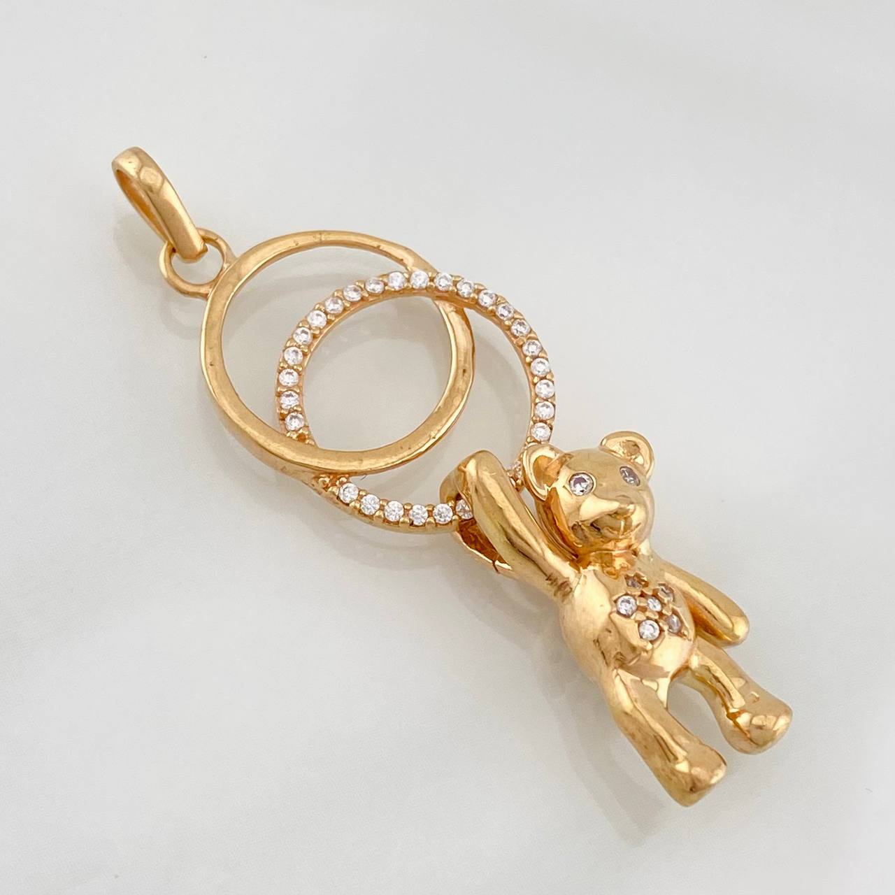 Dije Aros Oso 4.6g / 4.5cm Oro Rosa 18K