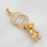 Dije Aros Oso 4.6g / 4.5cm Oro Rosa 18K