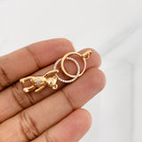 Dije Aros Oso 4.6g / 4.5cm Oro Rosa 18K