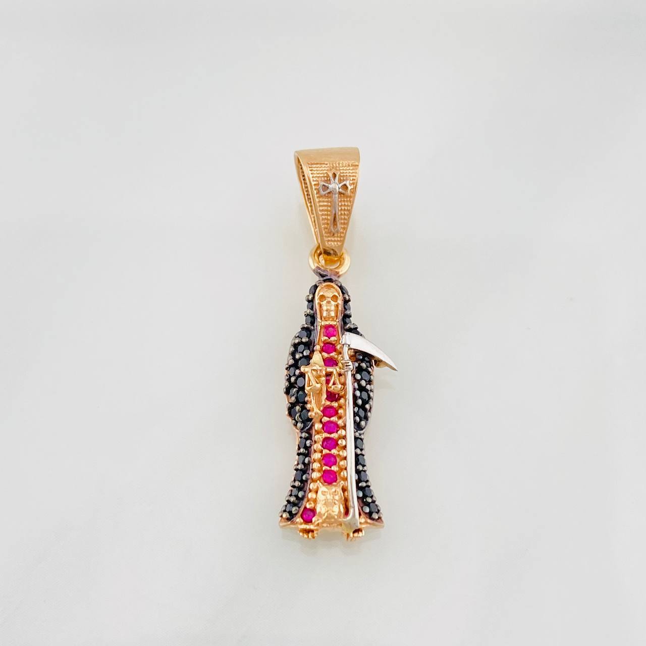 Dije Santa Muerte 2.5g / 3cm Tres Oros 18K