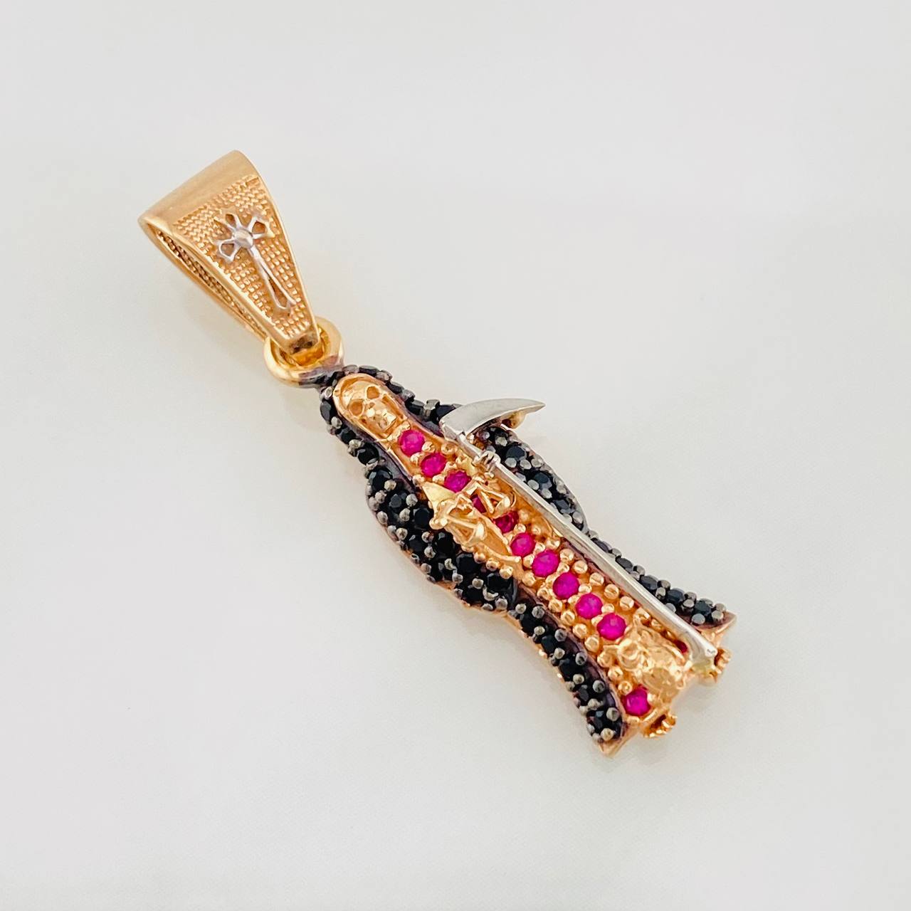 Dije Santa Muerte 2.5g / 3cm Tres Oros 18K