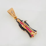 Dije Santa Muerte 2.5g / 3cm Tres Oros 18K