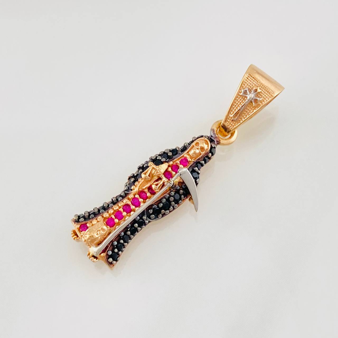 Dije Santa Muerte 2.5g / 3cm Tres Oros 18K