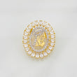 Dije Virgen Maria 3.05g / 2cm Dos Oros Amarillo Blanco 18K