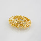 Dije Virgen Maria 3.05g / 2cm Dos Oros Amarillo Blanco 18K