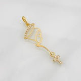 Dije Silueta Virgen Maria 0.75g / 3.5cm Oro Amarillo 18K