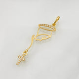 Dije Silueta Virgen Maria 0.75g / 3.5cm Oro Amarillo 18K