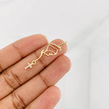 Dije Silueta Virgen Maria 0.75g / 3.5cm Oro Amarillo 18K