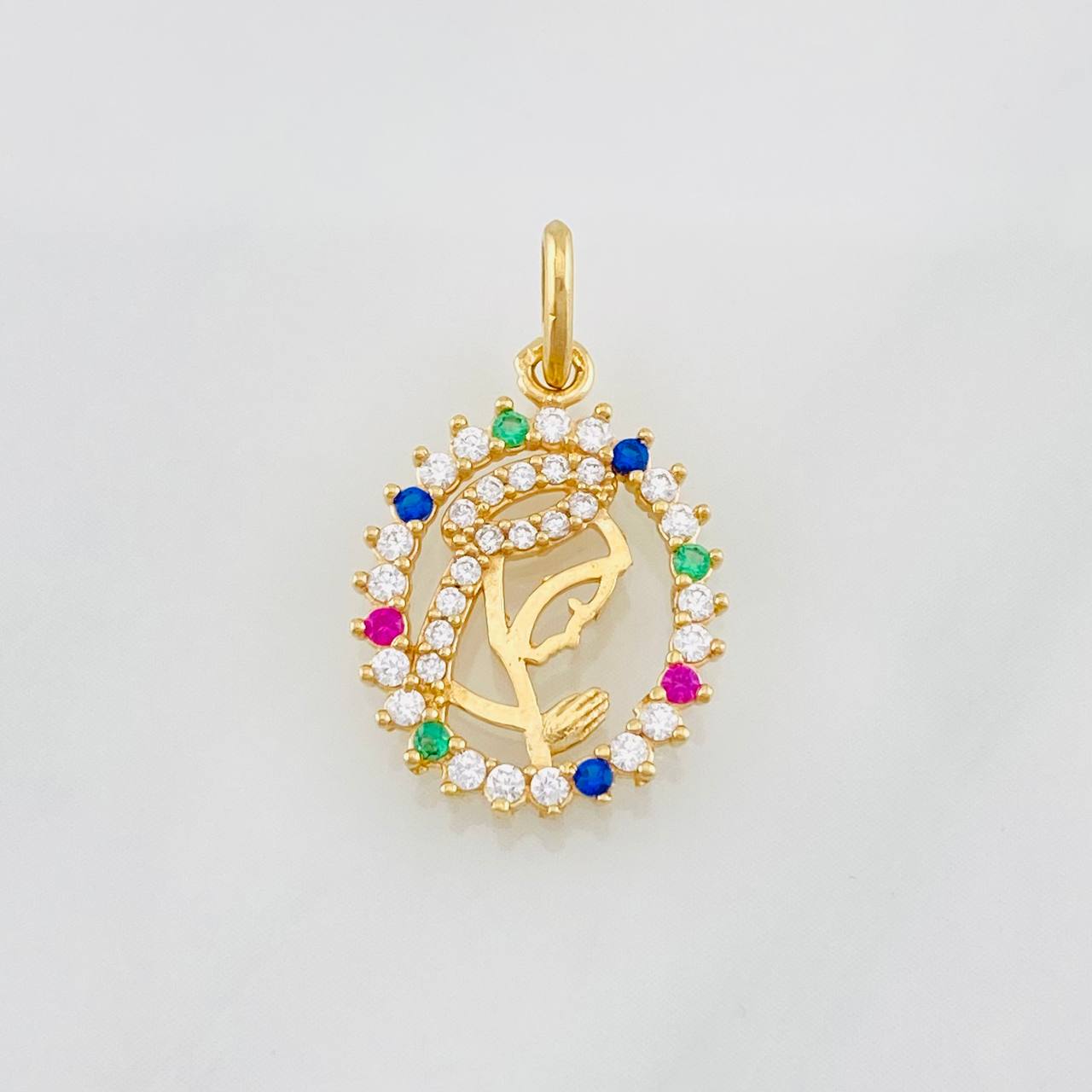 Dije Silueta Virgen Maria 1.25g / 2cm Oro Amarillo 18K