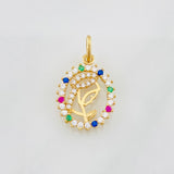 Dije Silueta Virgen Maria 1.25g / 2cm Oro Amarillo 18K