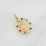 Dije Silueta Virgen Maria 1.25g / 2cm Oro Amarillo 18K