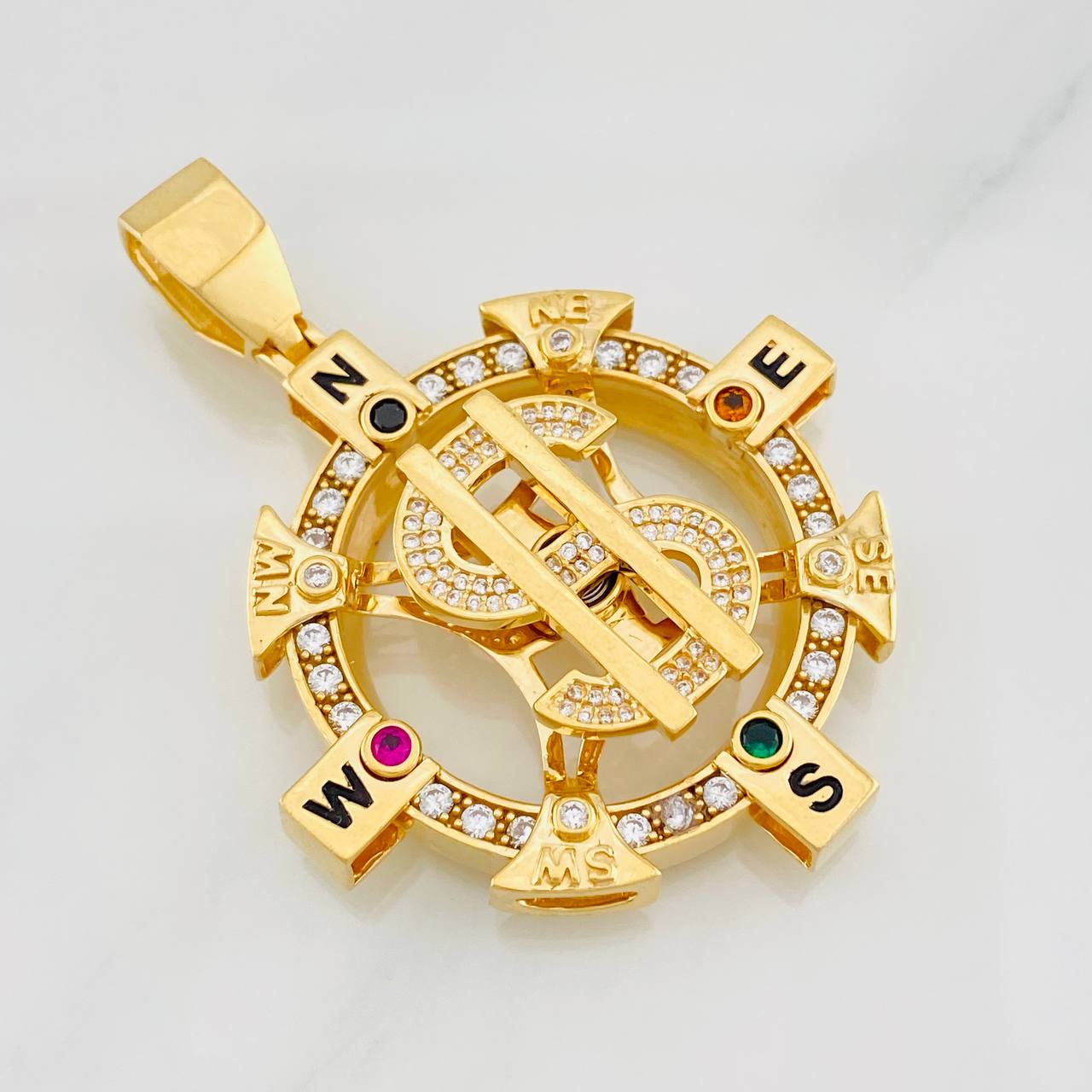 Dije Brujula 32.05g / 6cm Oro Amarillo 18K