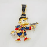 Dije Pato Bolsa de Dinero 10.95g / 4.2cm Tres Oros 18K