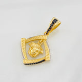 Dije Medusa 4.2g / 3cm Tres Oros 18K