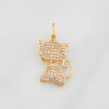 Dije Gato 2.25g / 2.5cm Oro Rosa 18K