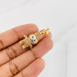 Dije Conejo Sonriente 6.3g / 3.5cm Dos Oros Amarillo Blanco 18K