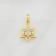 Dije Estrellas 1.45g / 2.2cm Dos Oros Amarillo Blanco 18K