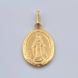 Dije Maria Milagrosa 0.85gr / 2.5cm / Oro Amarillo 18K $