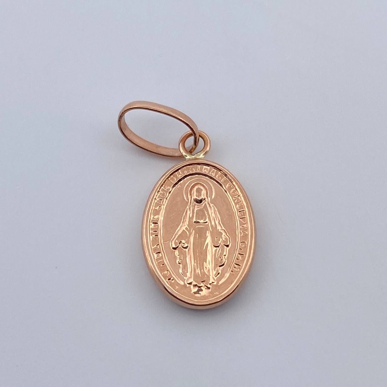 Dije Virgen Milagrosa 0.75gr / 2.3cm / Oro Rosa 18K $