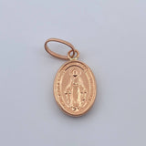 Dije Virgen Milagrosa 0.75gr / 2.3cm / Oro Rosa 18K $