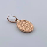Dije Virgen Milagrosa 0.75gr / 2.3cm / Oro Rosa 18K $