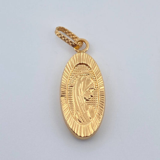 Dije Virgen Maria 1.1gr / 2.5cm / Oro Amarillo 18K $