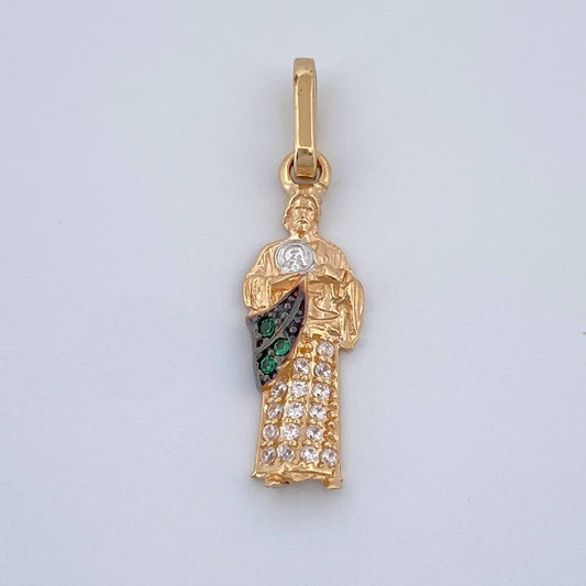 Dije San Judas Tadeo 1.15gr / 2.5cm / Tres Oros 18K &