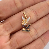 Dije San Miguel Arcangel 1.55gr / 2cm / Tres Oros 18K $