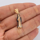 Dije Santa Muerte 2.6gr / 3cm / Tres Oros 18K $