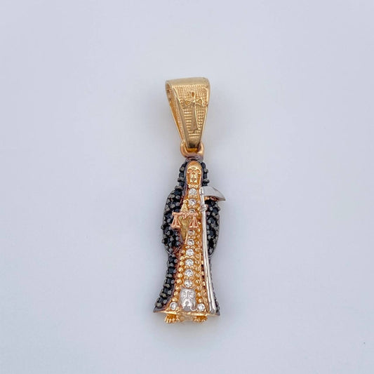 Dije Santa Muerte 2.6gr / 3cm / Tres Oros 18K $