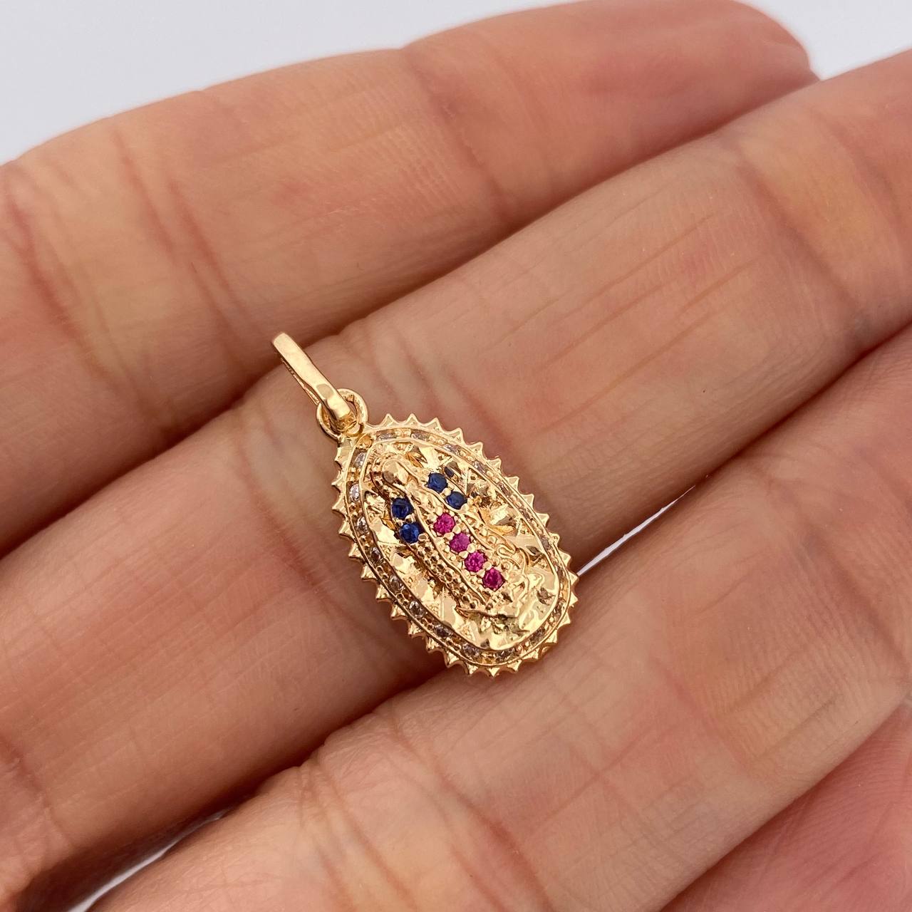 Dije Virgen de Guadalupe 1.55gr / 2cm / Oro Amarillo 18K $