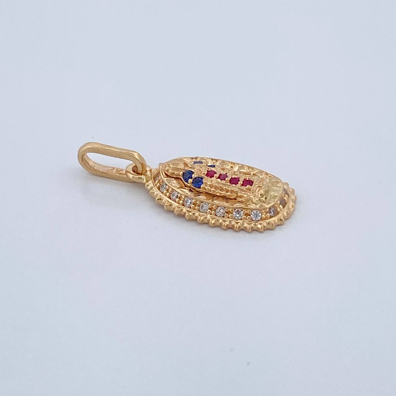 Dije Virgen de Guadalupe 1.55gr / 2cm / Oro Amarillo 18K $