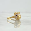 Anillo Cabeza de Oso 2.45gr / T6 1/4 / Circones Blancos-Negros Oro Amarillo