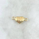 Herraje Corazón 0.25gr / 1.4cm / 7mm Troquelado Oro Amarillo 18K ©