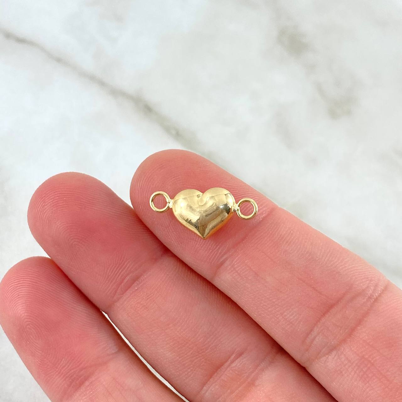 Herraje Corazón 0.25gr / 1.4cm / 7mm Troquelado Oro Amarillo 18K ©
