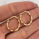 Candongas Kari 1.4 g / 2 cm Oro Amarillo 18K