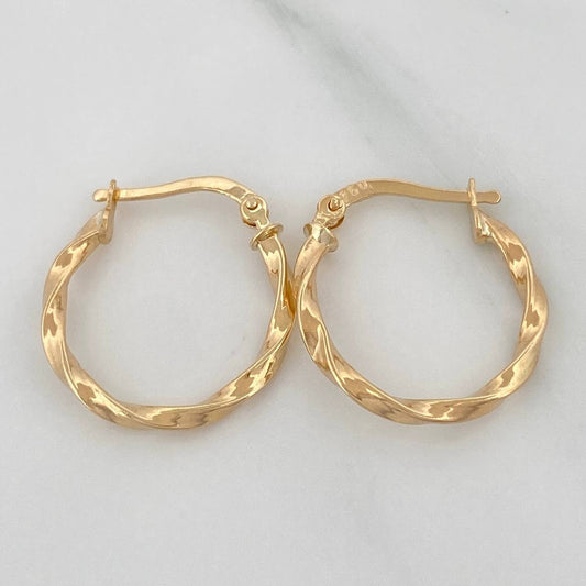 Candongas Kari 1.4 g / 2 cm Oro Amarillo 18K
