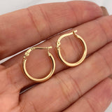 Candongas Jass 1.5 g / 1.8 cm Oro Amarillo 18K