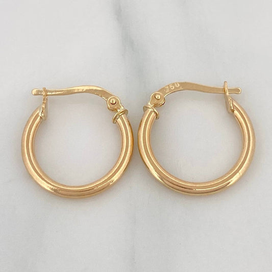Candongas Jass 1.5 g / 1.8 cm Oro Amarillo 18K