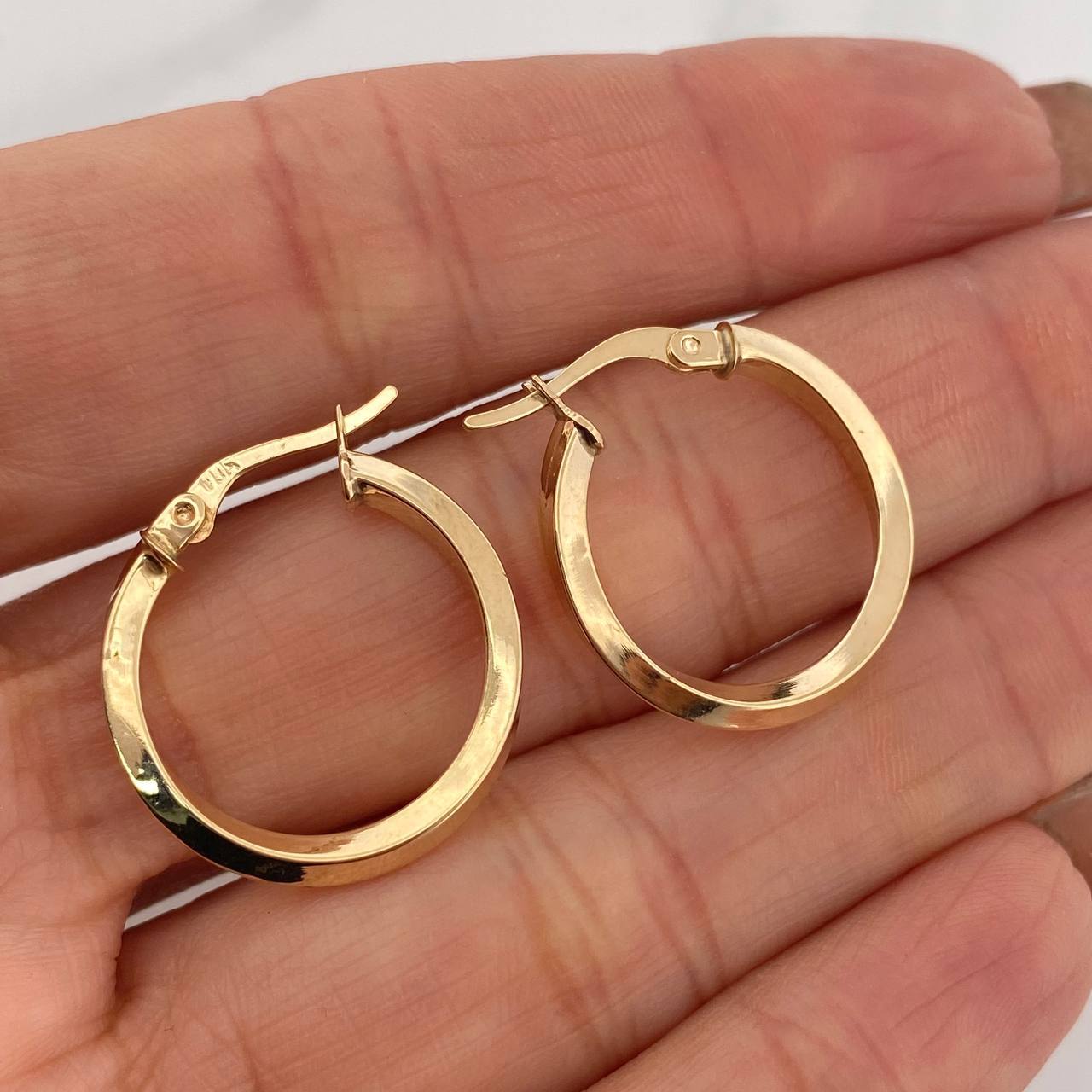 Candongas Clau Entorchada 2 g / 2.3 cm Oro Amarillo 18K