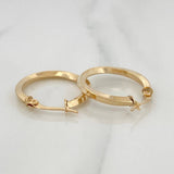Candongas Clau Entorchada 2 g / 2.3 cm Oro Amarillo 18K