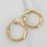 Candongas Clau Entorchada 2 g / 2.3 cm Oro Amarillo 18K