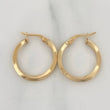 Candongas Clau Entorchada 2 g / 2.3 cm Oro Amarillo 18K