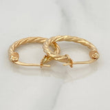 Candongas Niky 2.1 g / 2.2 cm Oro Amarillo 18K