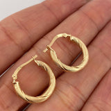 Candongas Mary 2.15 g / 1.8 cm Oro Amarillo 18K