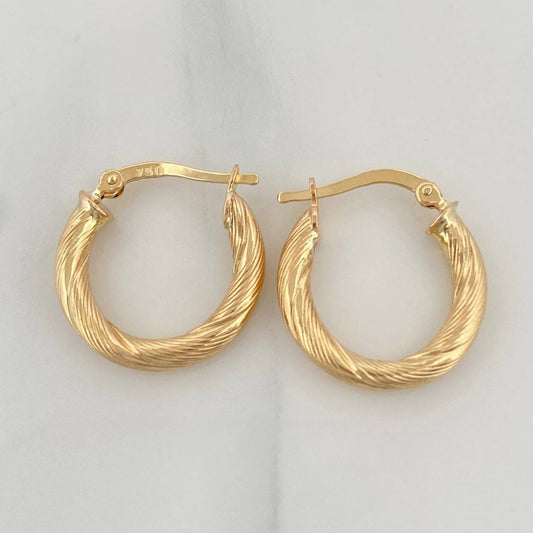 Candongas Mary 2.15 g / 1.8 cm Oro Amarillo 18K