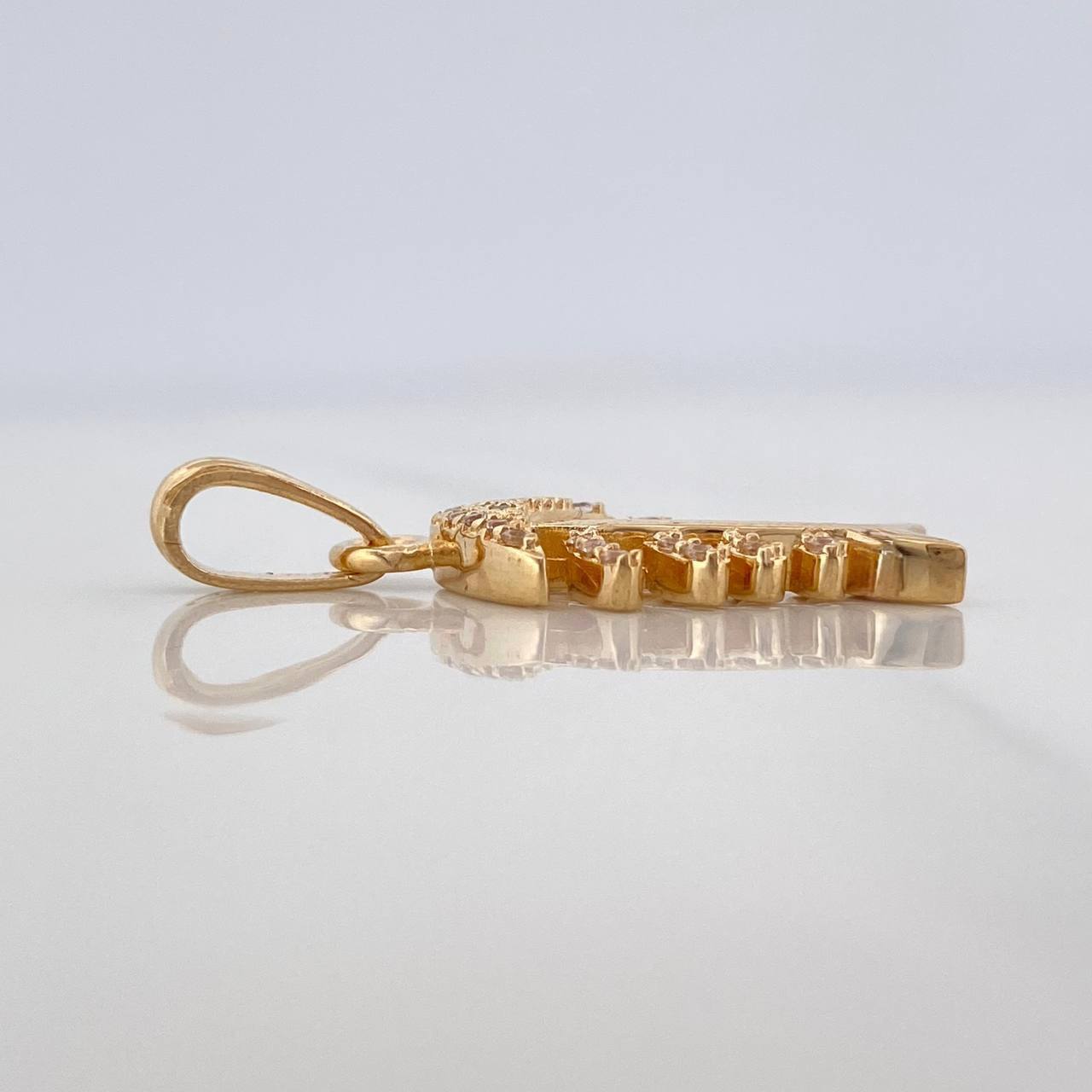 Dije Pez Esqueleto  2 g / 2.7 cm Oro Amarillo 18K