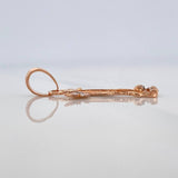 Dije San Miguel Arcangel 1.15 g / 2.5 cm Dos Oros Blanco Rosa 18K
